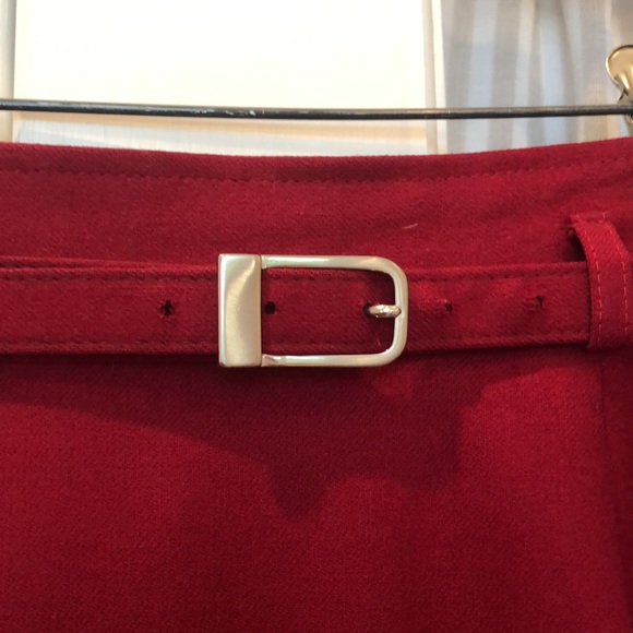 80s Red Pendleton Skirt Suit - Picture 2 of 3